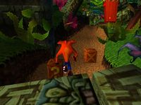 une photo d'Ã©cran de Crash Bandicoot sur Sony Playstation